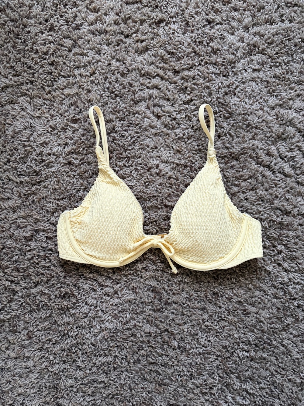 Hollister Smocked Underwire Bikini Top